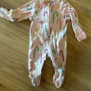 Old Navy Pink Candy Cane Kids One Piece